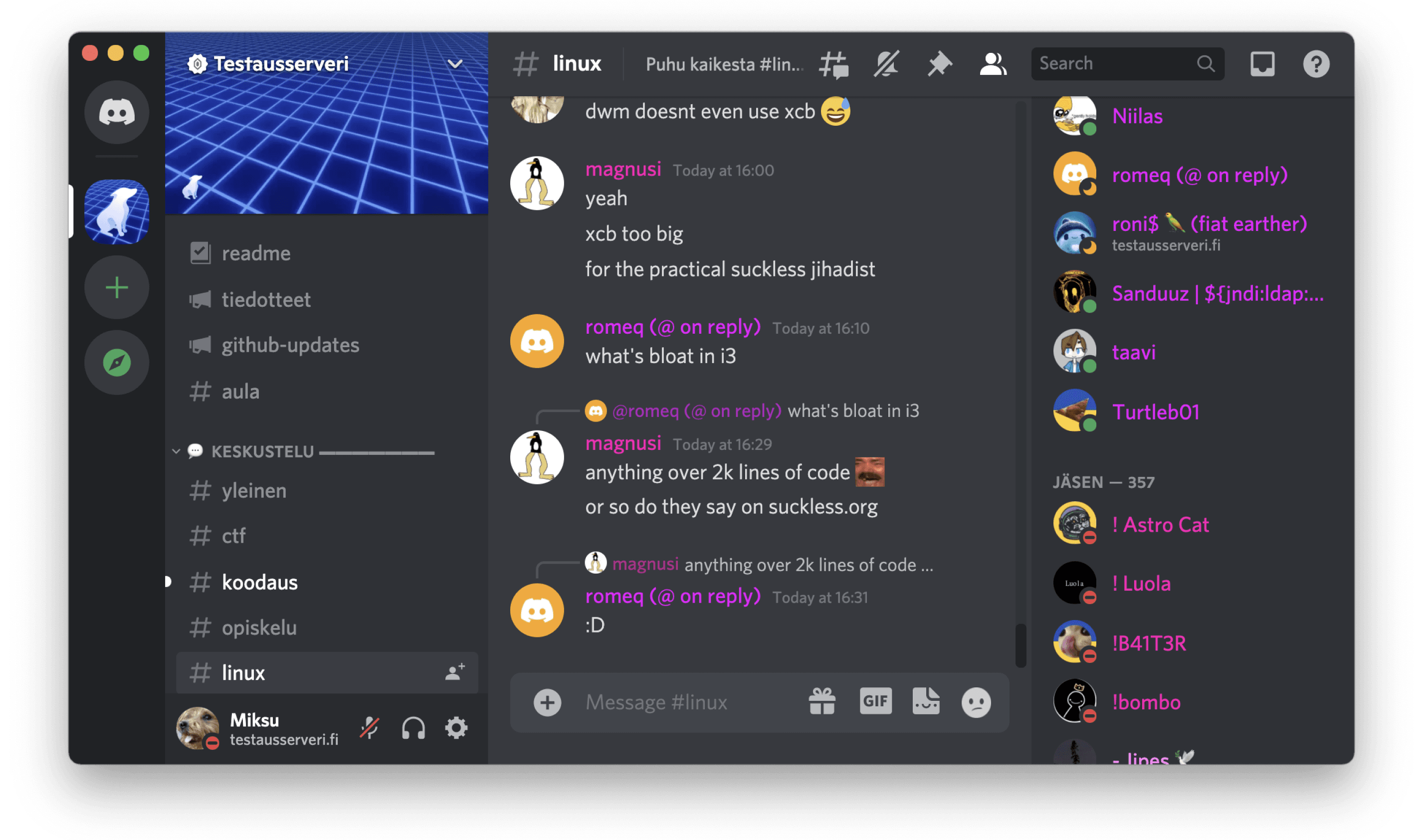 Discord application